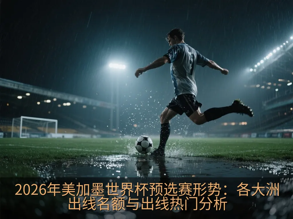 绿茵场上的足球与代表胜利的终点线